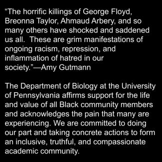 statement from Penn Bio